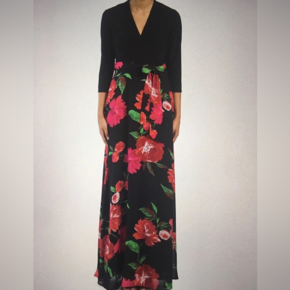 CHETTA B DRESS/LONG Maxi Dress,size 10 ,LIKE NEW